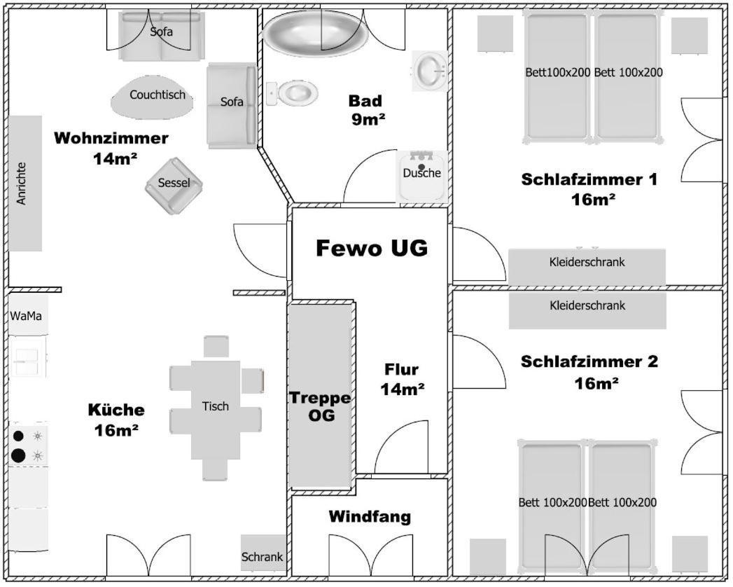 Ferienwohnung Landliebe Leer Bagian luar foto